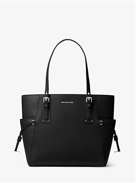 voyager small crossgrain leather tote bag michael kors|Michael Kors Tote with zipper.